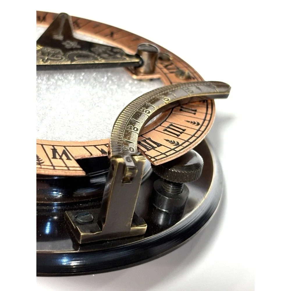 Gilbert & Sons London Sundial Compass in Wooden Box Engraved JC Maritime Gift